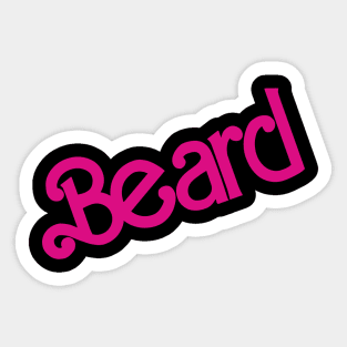 Barbie Beard Sticker